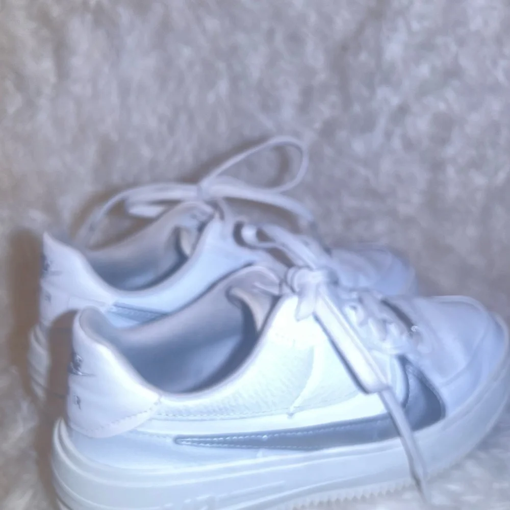 Nike Air Force women’s  White and Gray Sneakers size 6.5